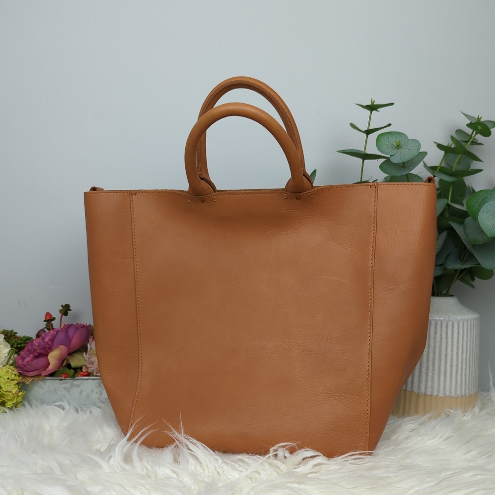 ❗SOLD❗ Madewell | The Abroad Tote | Desert Camel - Picture 4 of 14